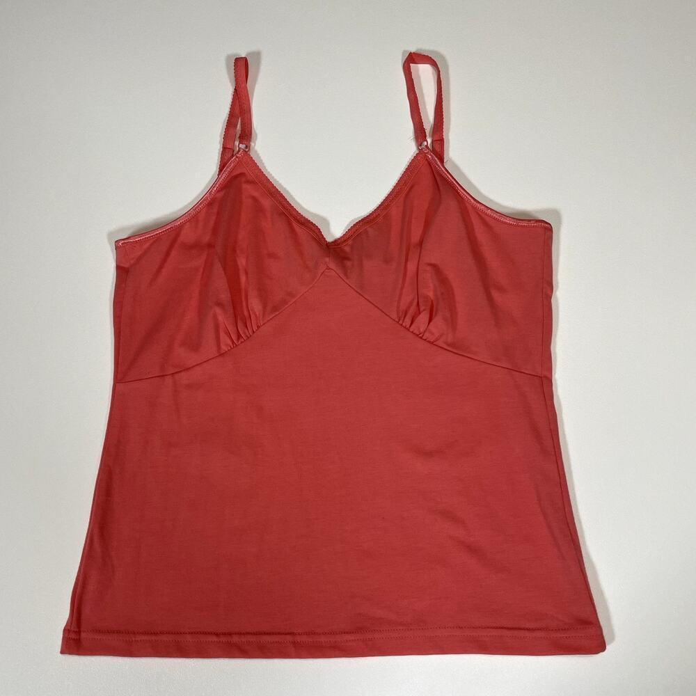 Orange Stretch Y2K Baby Doll Cami Top Lg 90's Mean Girls US THREE Festival Layer